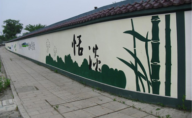 城市外墙彩绘_围墙手绘