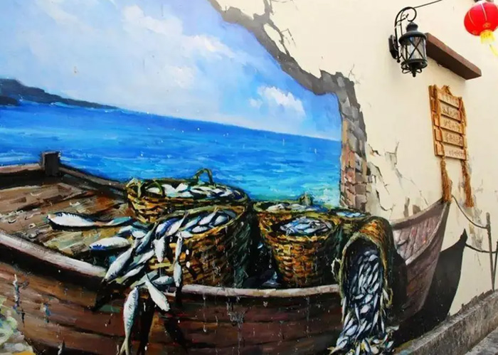 安徽民宿涂鸦墙彩绘